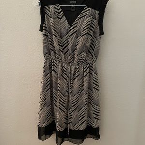 Casual Black and Tan dress